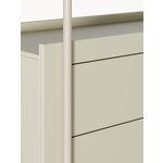 Light beige shelf with cabinet (rio)