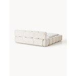 Light Beige Upholstered Bed (Tayla) 200x200
