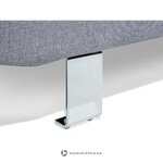 Gray textile corner sofa in Norwegian box, intact