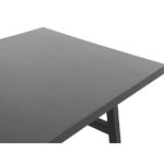 Black outdoor dining table canetto (150x90) intact