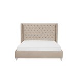 Beige king size bed lubbon (160x200cm) in a box, intact