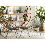 Dark gray garden furniture set acapulco intact