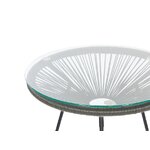 Dark gray garden furniture set acapulco intact
