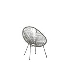 Dark gray garden furniture set acapulco intact