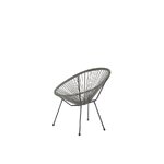 Dark gray garden furniture set acapulco intact