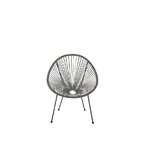 Dark gray garden furniture set acapulco intact