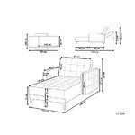 White chaise longue aberdeen intact