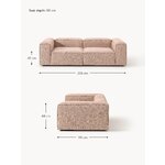 Persikanvärinen modulaarinen sohva (Lennon)