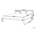 White solid wood king size bed in bath (160x200cm) (copy) intact