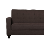 Коричневый трехместный диван-кровать (vehkoo)