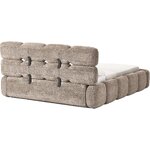 Dark Beige Upholstered Bed (Tayla) 140x200