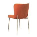 Orange Velvet Chair (Tess)