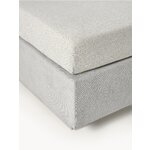 Light gray continental bed (livia) 180x200 whole