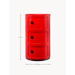 Punane Disain Öökapp Componibili (Kartell)