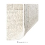 Шерстяной ковер бежевых тонов с узором (Титус), 200x300