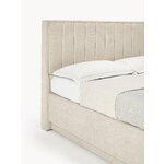 Кровать континентальная светло-бежевая (livia) 180x200 цельная