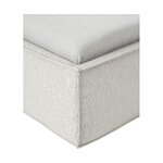 Light gray single bed (Dream) 90x200