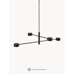 Musta LED-riippuvalaisin Clyde (Nordlux)