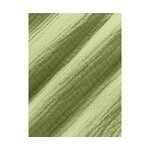 Green Cotton Pillowcase (Odile)80x80