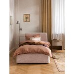 Peach-colored upholstered bed (Cloud) 90x200