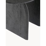 Black Solid Wood Coffee Table Monterrey (Bizzotto)