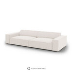 Sofa (jodie) micadoni limited edition light beige, structured fabric, 70x102x244