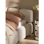 Light Beige Upholstered Bed (Tayla) 200x200