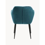 Dark blue velvet chair Emilia (Actona)