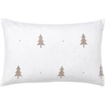 Valge Mustriga Puuvillane Padjakate (X-mas Tree)50x80