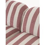 Striped Corner Sofa (Striped Fabric Black)
