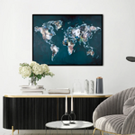 Black framed wall picture haute couture world (malerifabrikken)