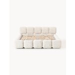 Light Beige Upholstered Bed (Tayla) 200x200