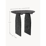 Black Solid Wood Coffee Table Monterrey (Bizzotto)