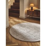 Grey Round Viscose Rug (Jane)
