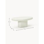 White Oval Coffee Table (Anaya)
