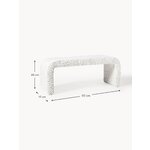 White Upholstered Bench (Penelope)