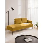Garstyčių spalvos maža sofa (Fluente)