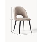 Light gray velvet chair (rachel)