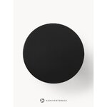 Black Round Solid Wood Dining Table (Nelly) D=120