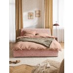 Light Pink Upholstered Bed (Cloud) 140x200