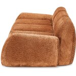 Terrakotta Teddy-Boucle Mooduldiivan (Wolke)