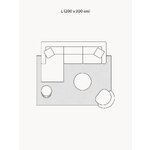 Light Beige High Pile Carpet (Jimmy) 200x300