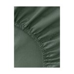 Dark Green Cotton Elasticated Linen (Elsie) 180x200