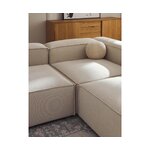 Lengva didelė modulinė sofa su pufu (Lennon) 327 cm