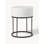 Black and white design bedside table polo (actona) intact