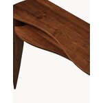 Dark brown solid wood console table Feve (Ferm Living)