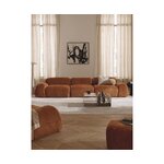 Terrakotta Teddy-Boucle Mooduldiivan (Wolke)