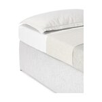 Light gray Continental bed (Enya) 160x200