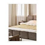 Dark Beige Upholstered Bed (Tayla) 140x200