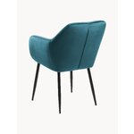Dark blue velvet chair Emilia (Actona)